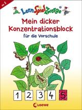 Mein dicker Konzentrationsblock für die Vorschule 