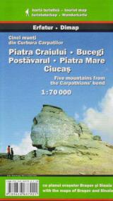 Cinci munţi din Curbura Carpaţilor: Piatra Craiului, Bucegi, Postăvarul, Piatra Mare, Ciucaş 